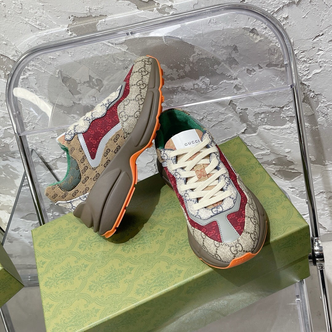 Gucci Rhyton Sneaker - 'Beige Brick Red'