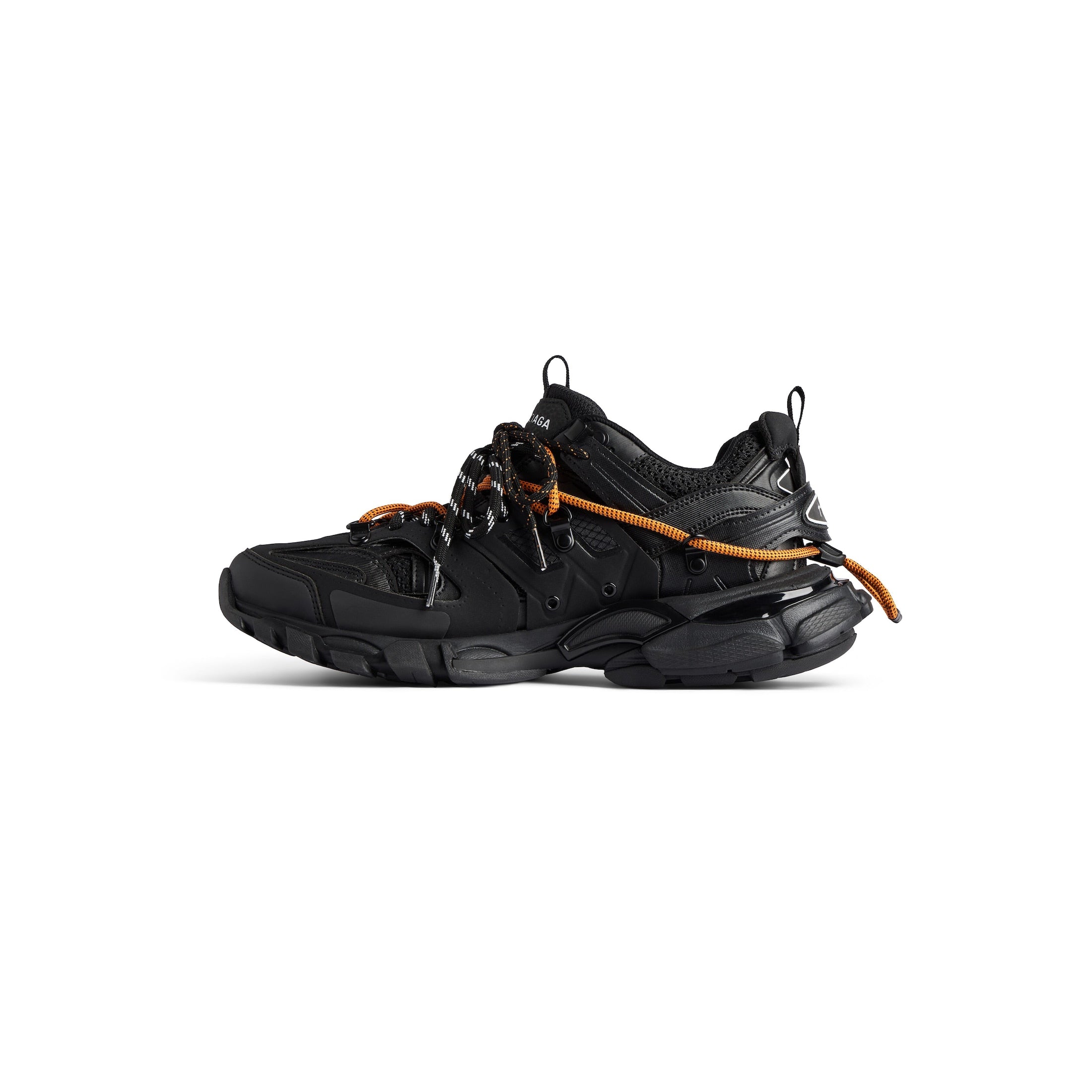 Balenciaga TRACK TRAIL LACES SNEAKER IN BLACK/ORANGE