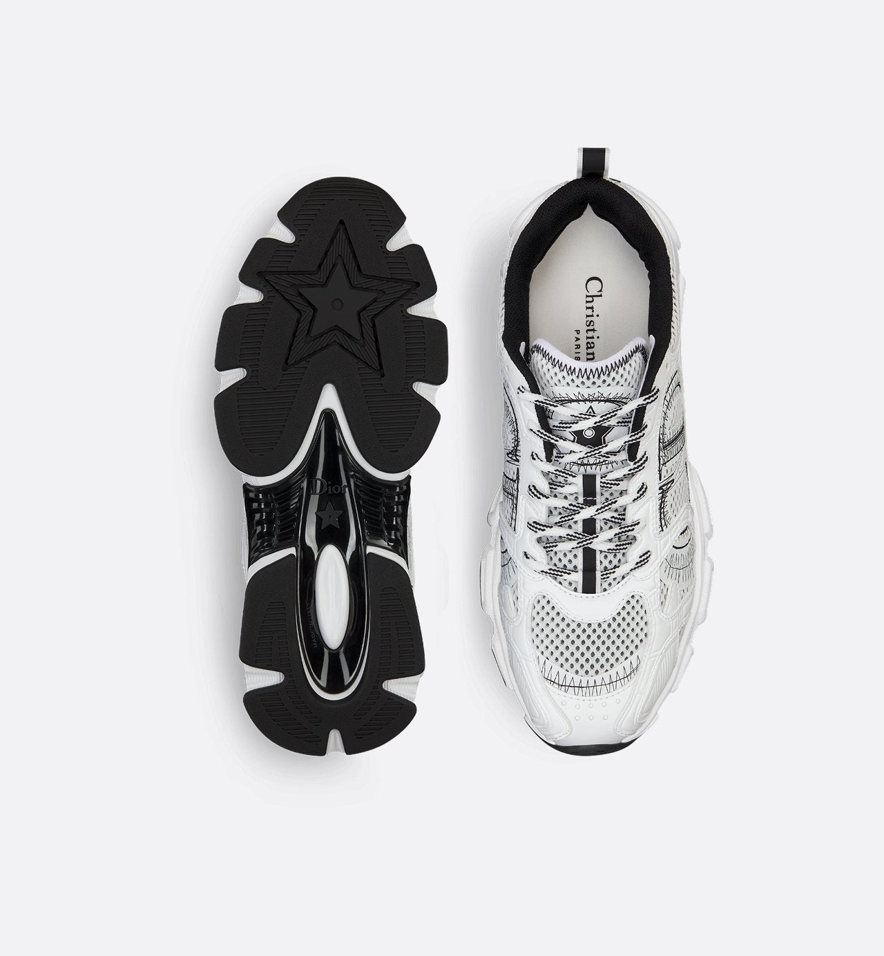 Dior Chrono Sneaker
Mesh with White and Black Leather-Effect Panels