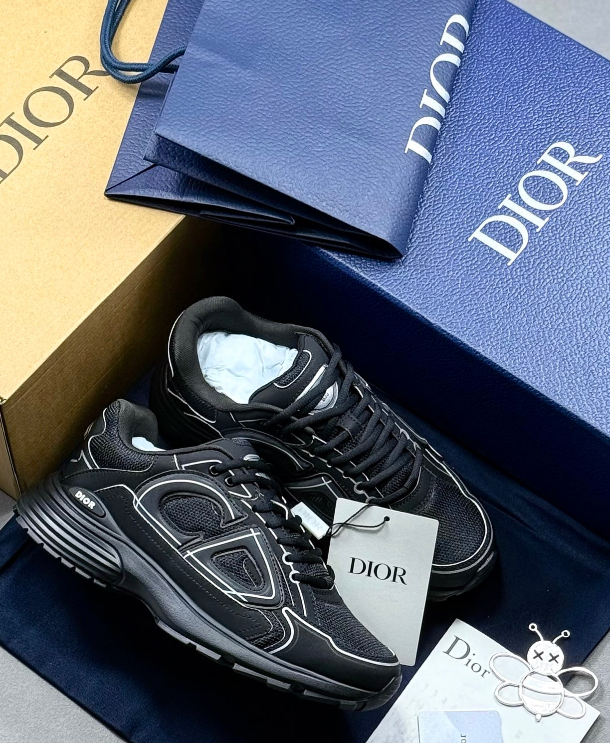 Dior B30 Countdown Sneaker
Black Technical Mesh and Black Technical Fabric
