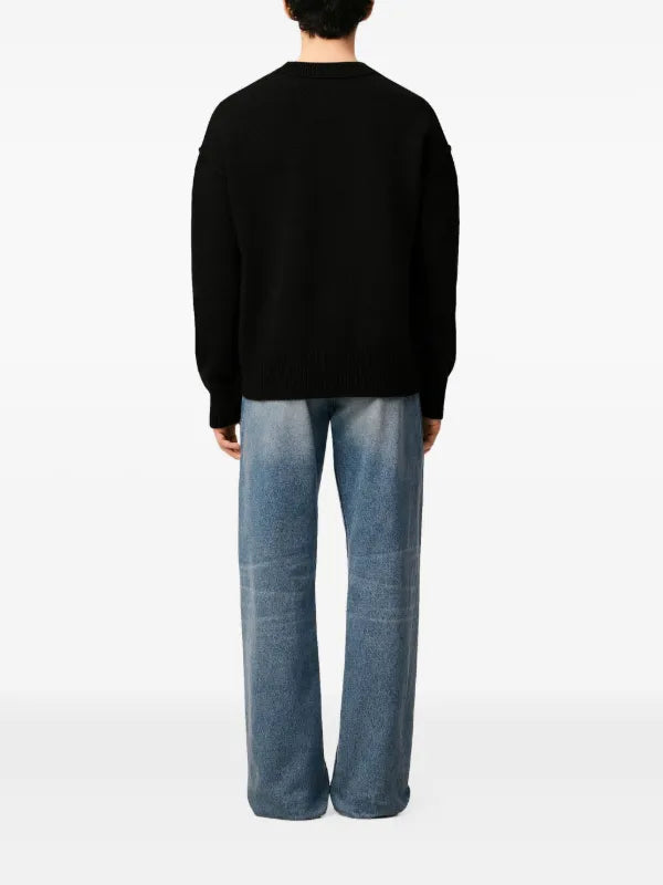 AMI Paris
Ami De Coeur crew-neck wool sweater