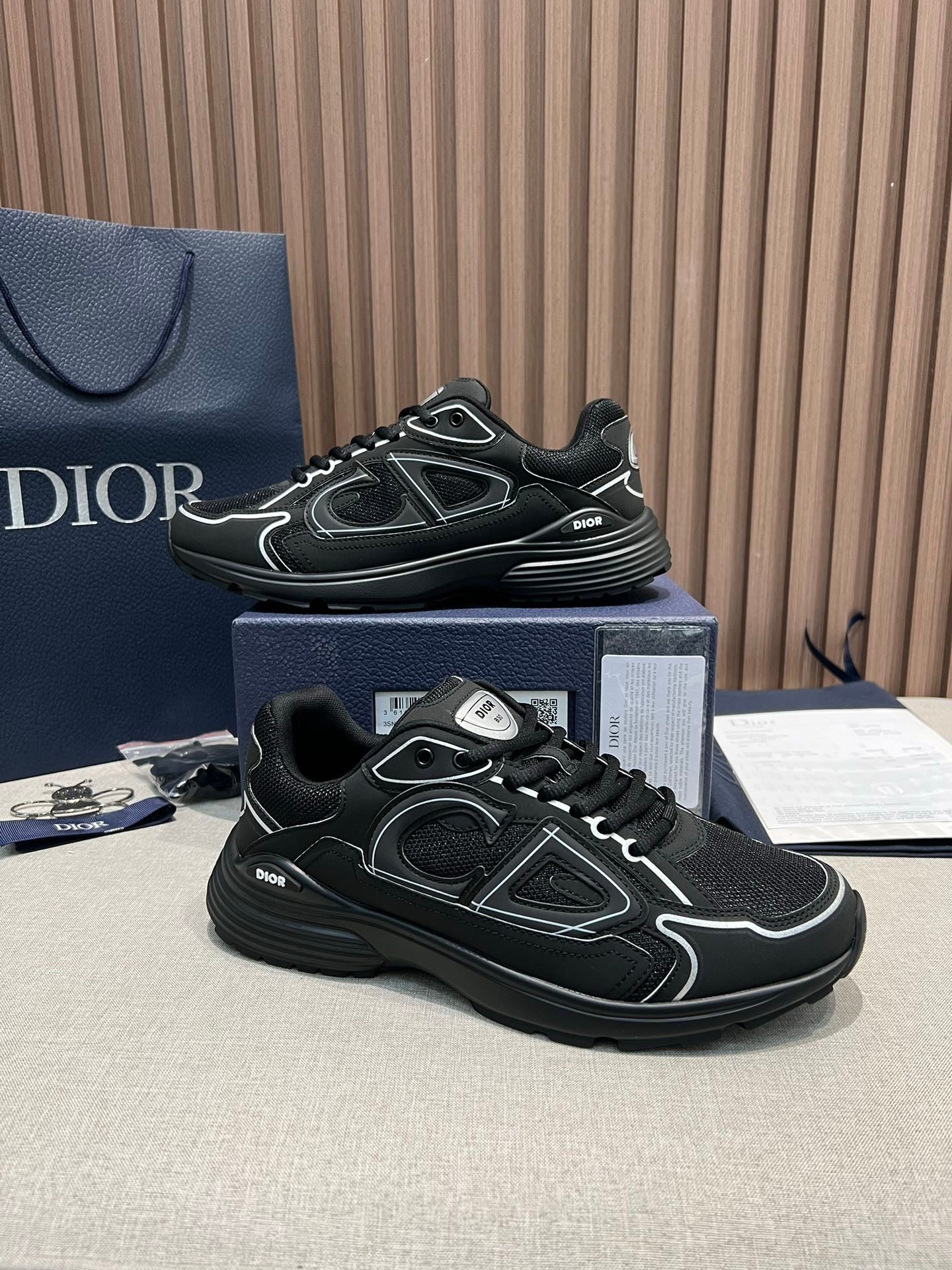 Dior B30 Countdown Sneaker
Black Technical Mesh and Black Technical Fabric