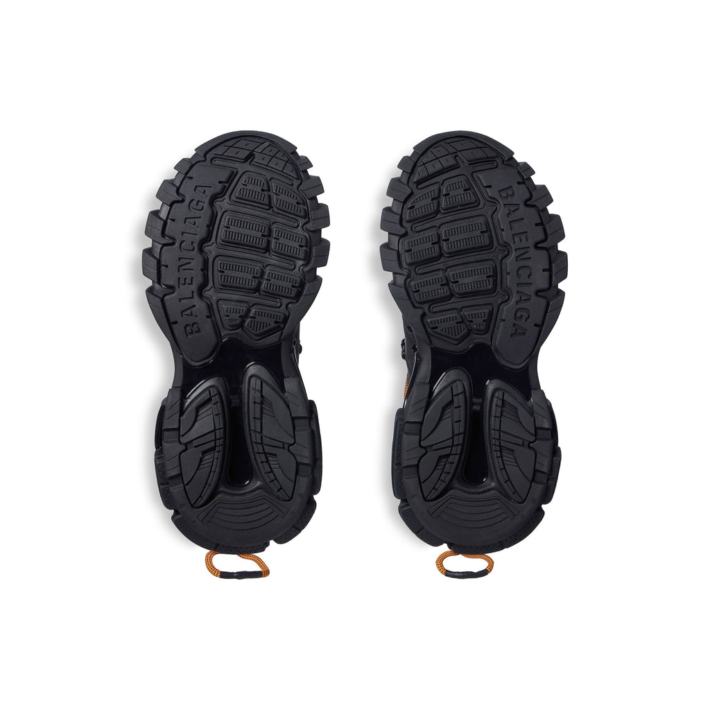 Balenciaga TRACK TRAIL LACES SNEAKER IN BLACK/ORANGE