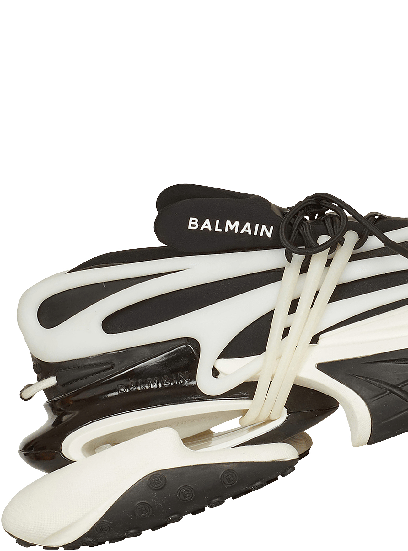 Balmain Unicorn low-top sneakers in neoprene and leather