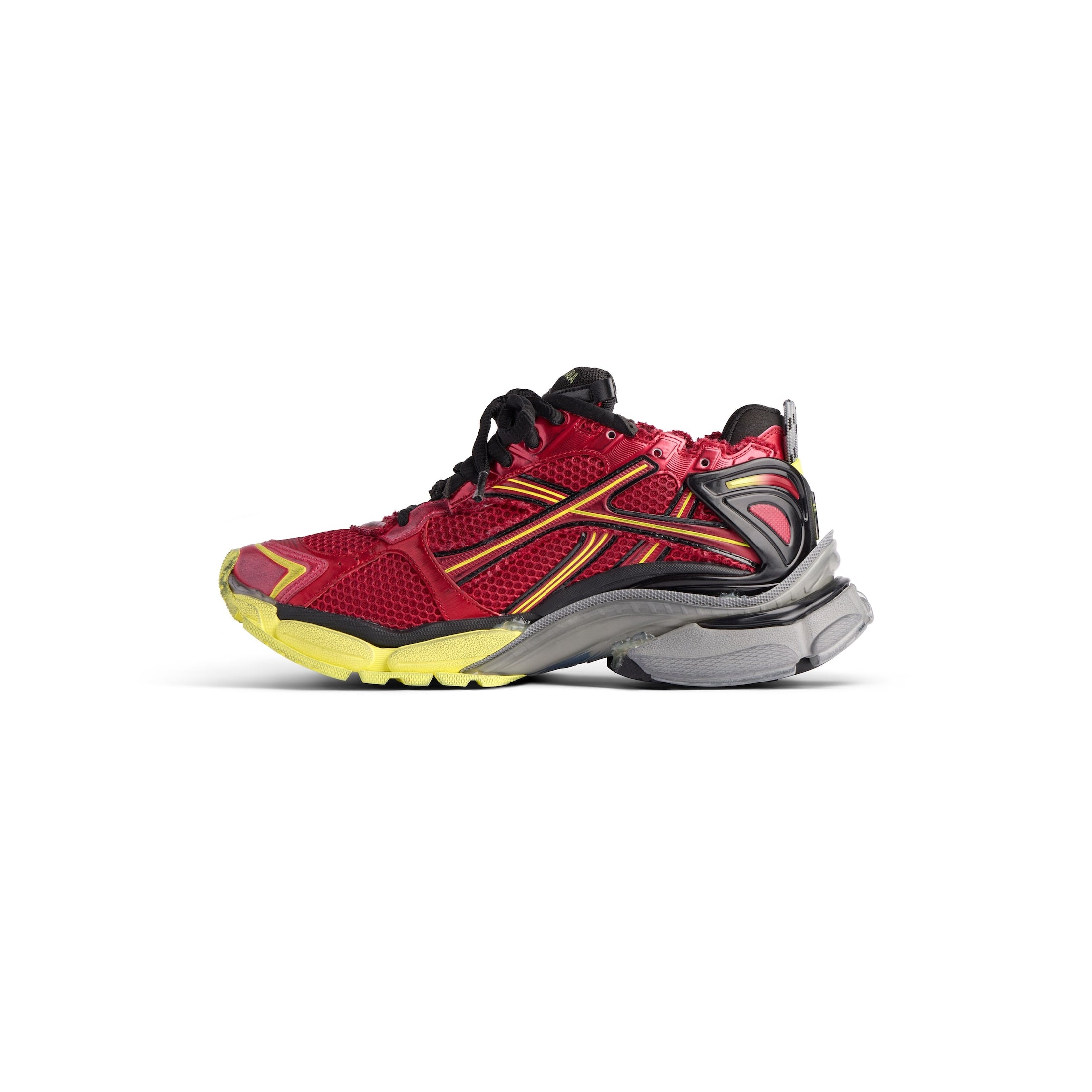 Balenciaga RUNNER SNEAKER IN RED/NEON YELLOW/BLACK