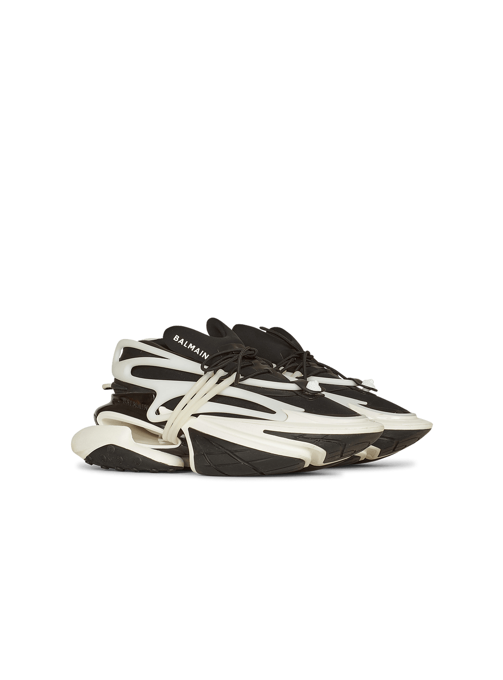 Balmain Unicorn low-top sneakers in neoprene and leather