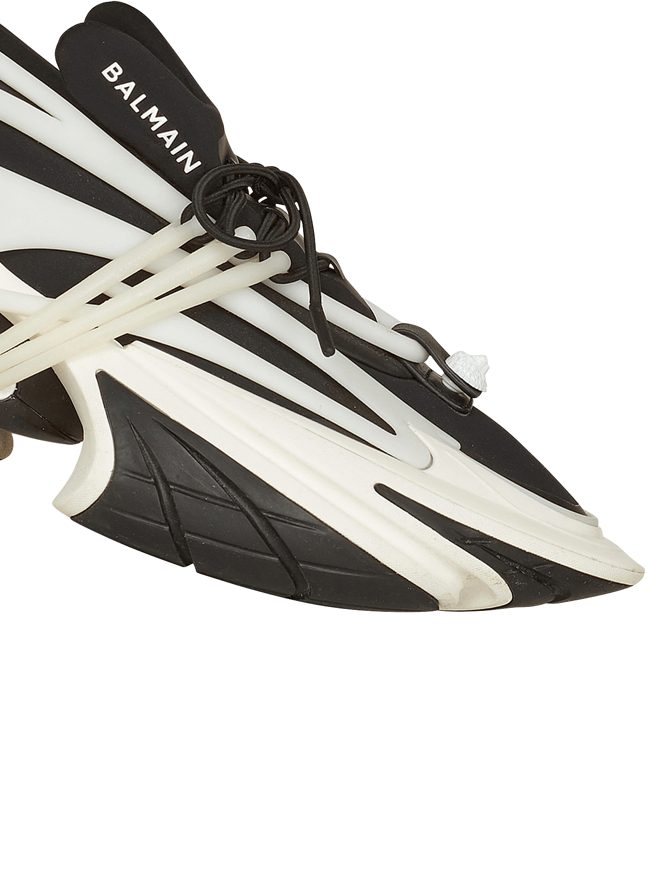 Balmain Unicorn low-top sneakers in neoprene and leather