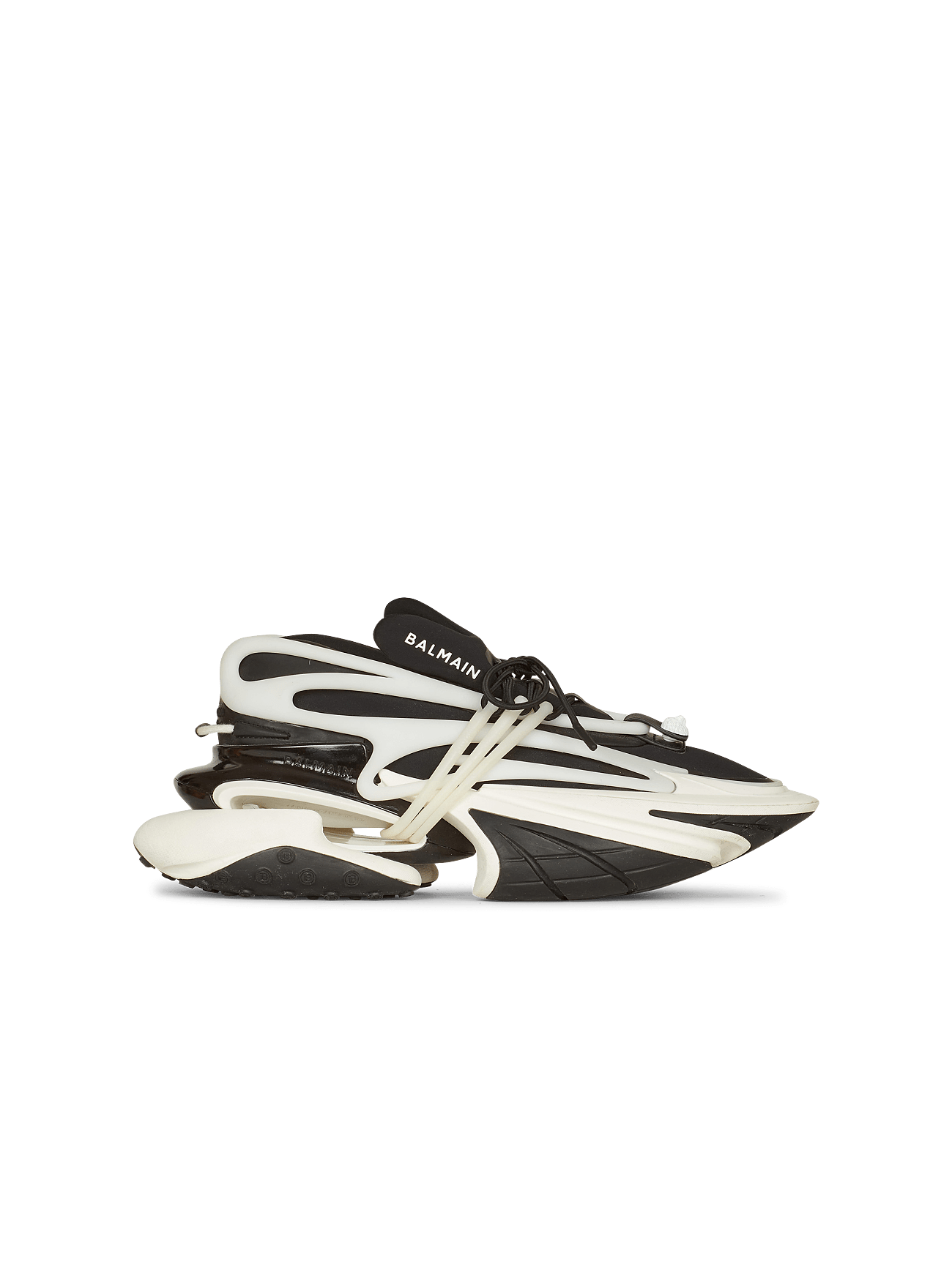 Balmain Unicorn low-top sneakers in neoprene and leather