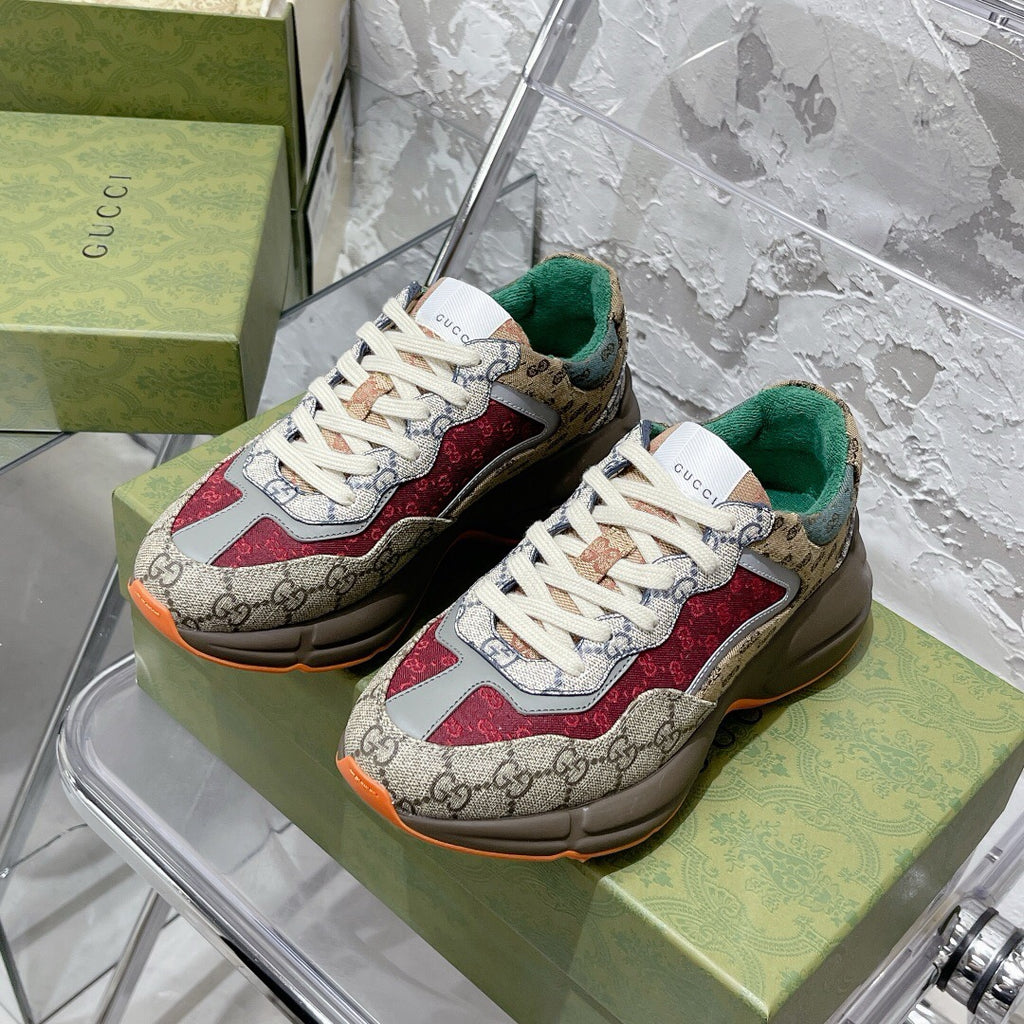 Gucci Rhyton Sneaker - 'Beige Brick Red'