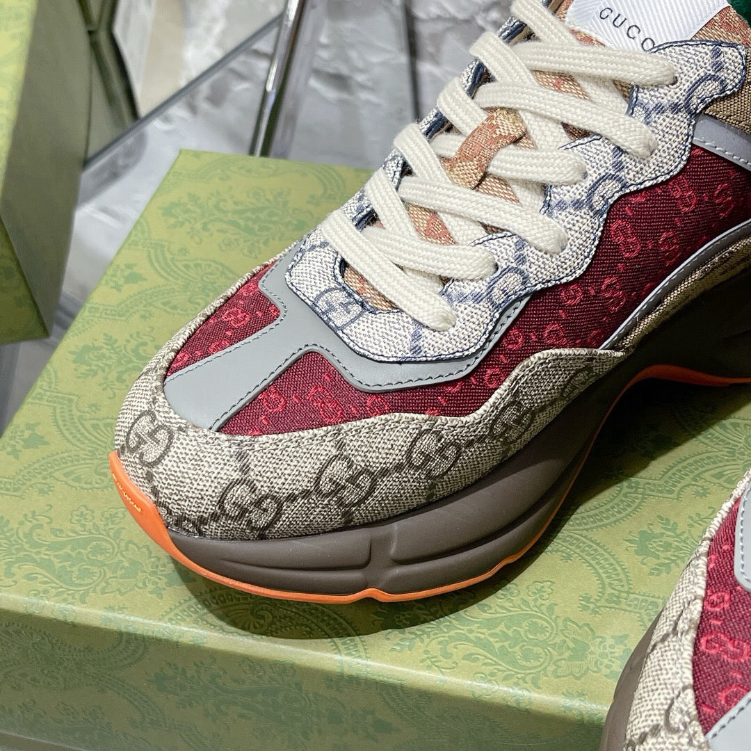 Gucci Rhyton Sneaker - 'Beige Brick Red'