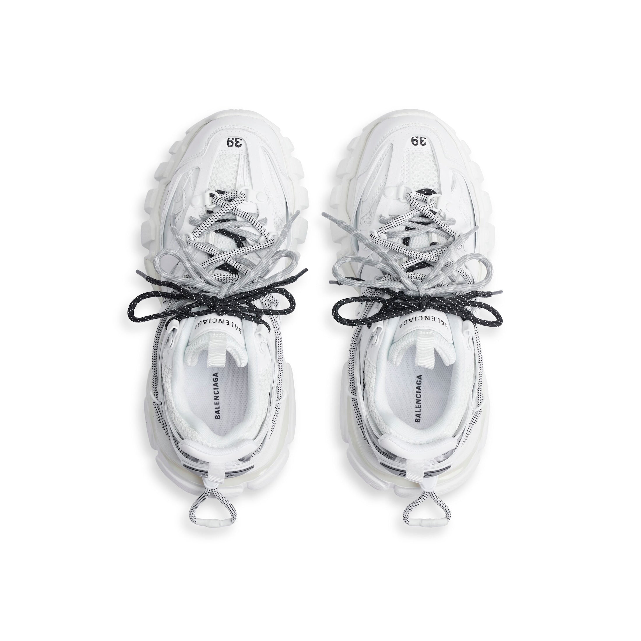 Balenciaga TRACK TRAIL LACES SNEAKER IN WHITE/BLACK/GREY