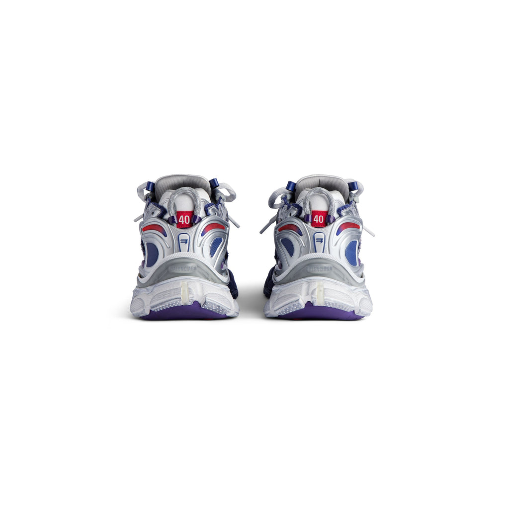 Balenciaga RUNNER GRADIENT SNEAKER IN NAVY/RED/GREY