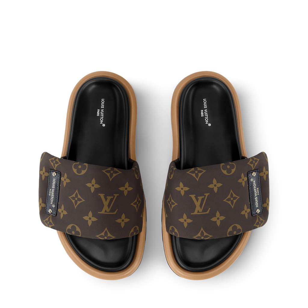 LV Pool Pillow Flat Comfort Mule