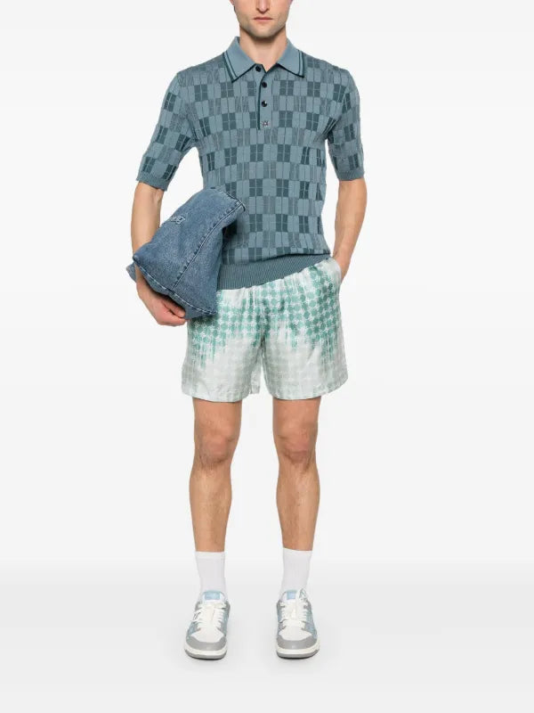 AMIRI
checked polo shirt
