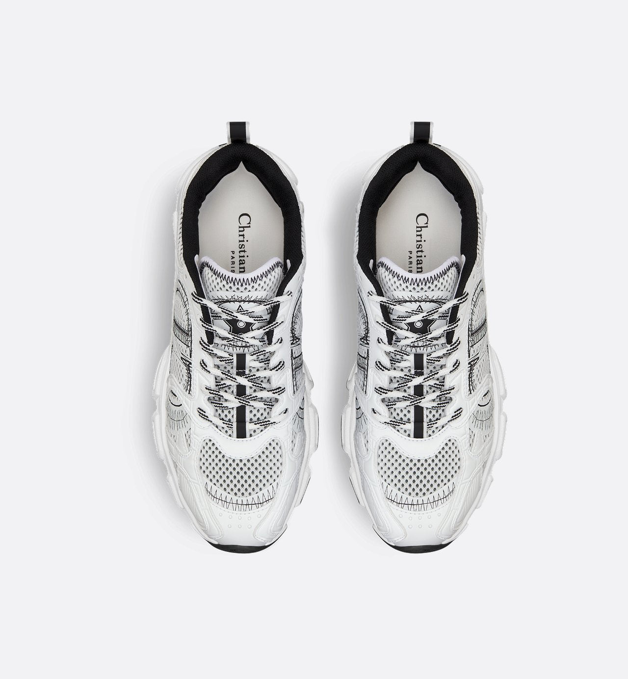 Dior Chrono Sneaker
Mesh with White and Black Leather-Effect Panels