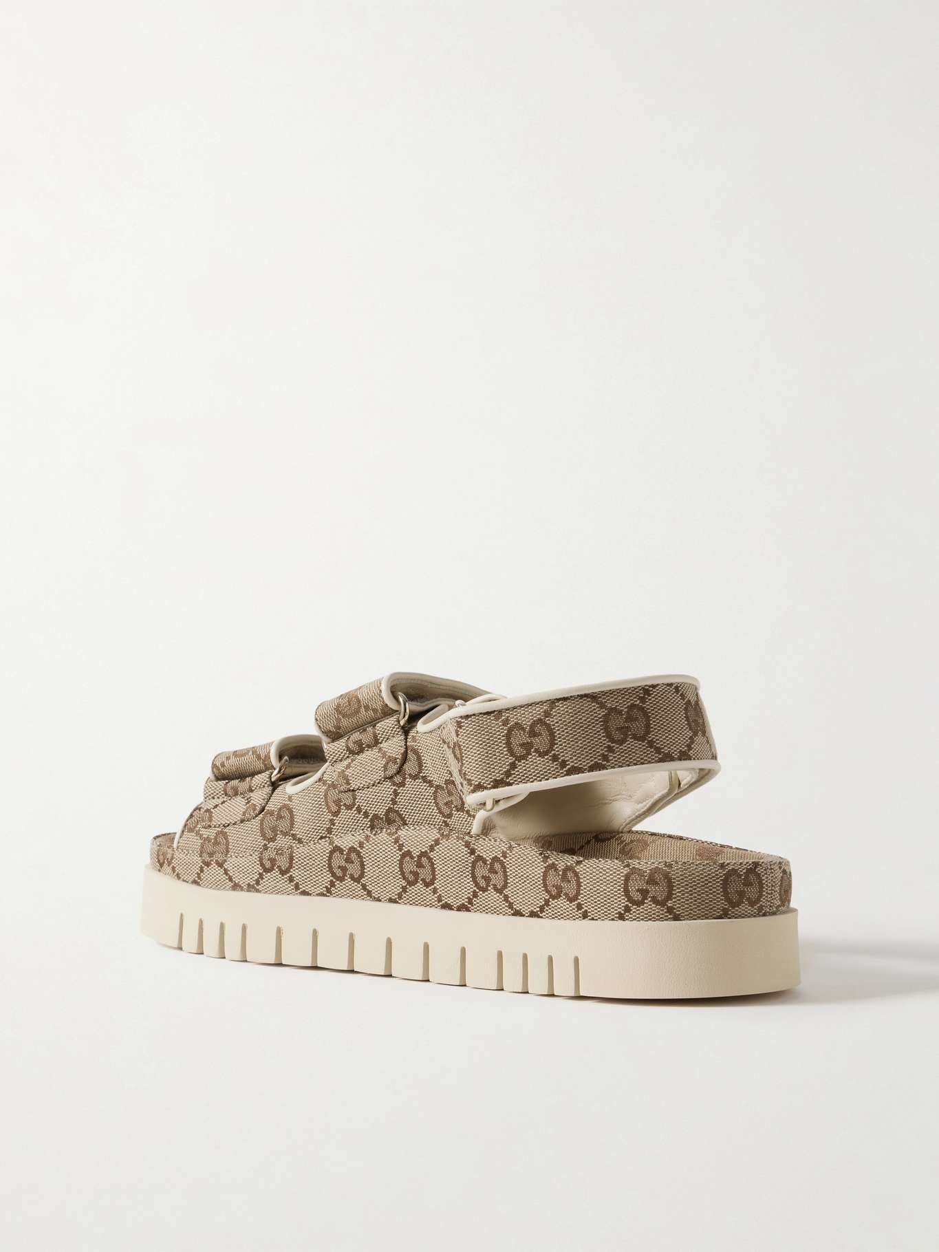 GUCCI
New Marmont leather-trimmed embellished canvas-jacquard platform sandals