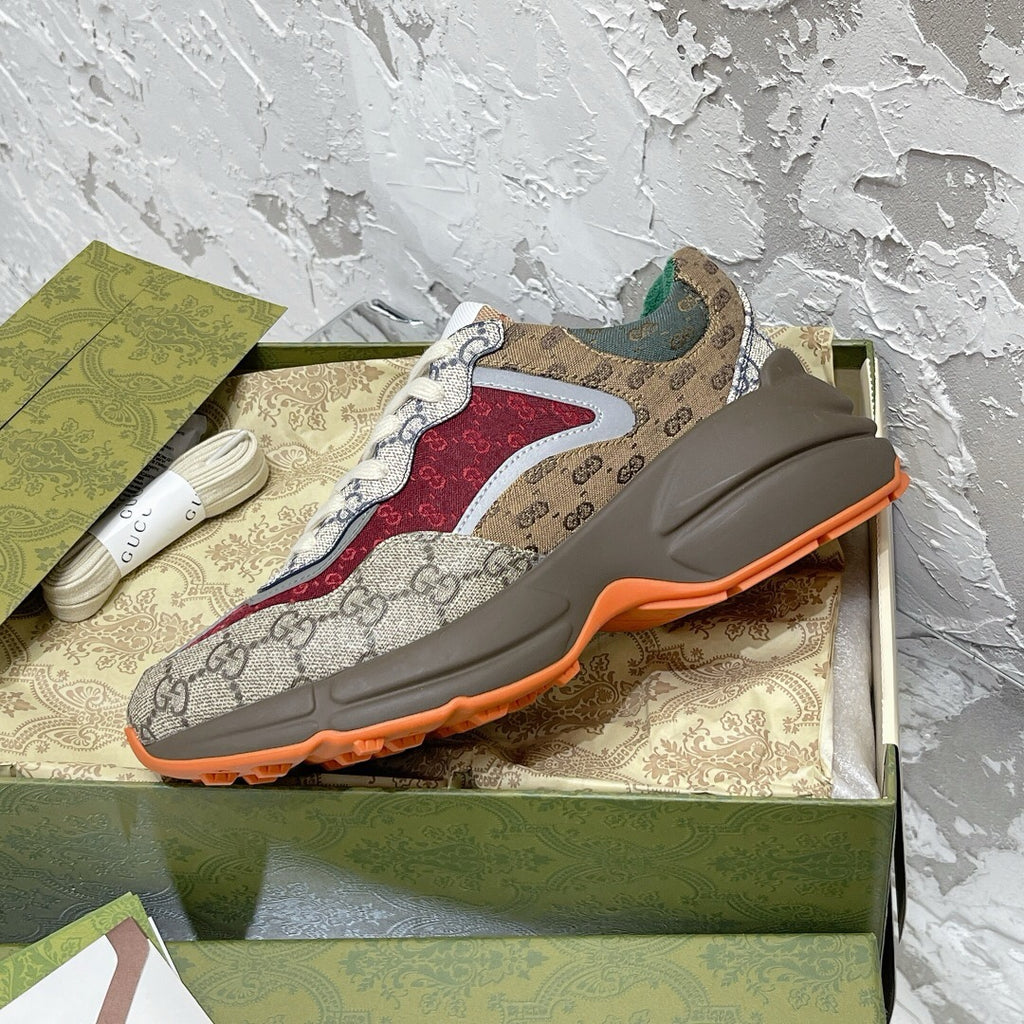 Gucci Rhyton Sneaker - 'Beige Brick Red'