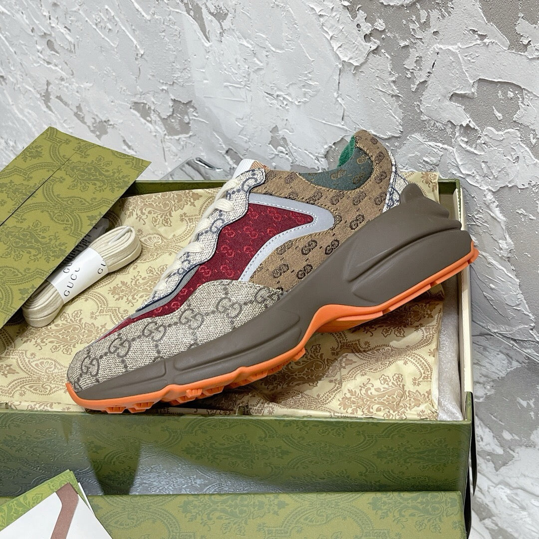 Gucci Rhyton Sneaker - 'Beige Brick Red'