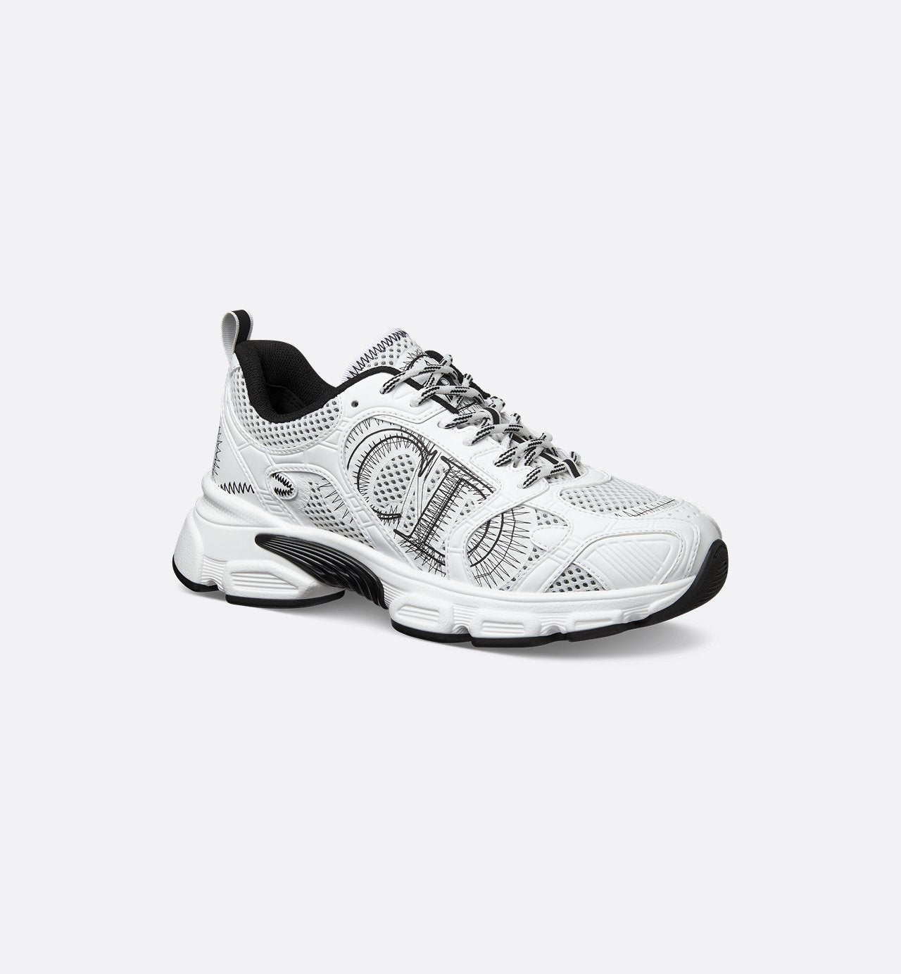 Dior Chrono Sneaker
Mesh with White and Black Leather-Effect Panels