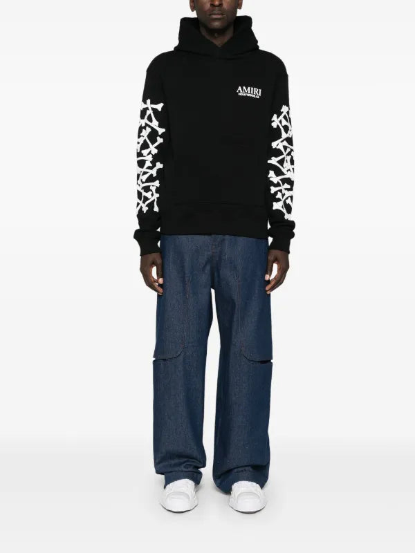 AMIRI
Bones Stacked lyocell hoodie