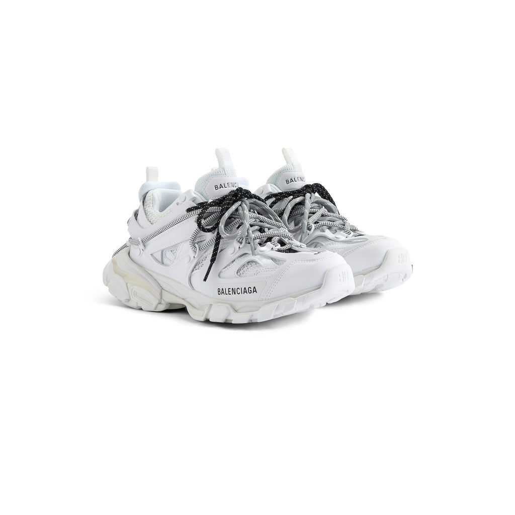 Balenciaga TRACK TRAIL LACES SNEAKER IN WHITE/BLACK/GREY