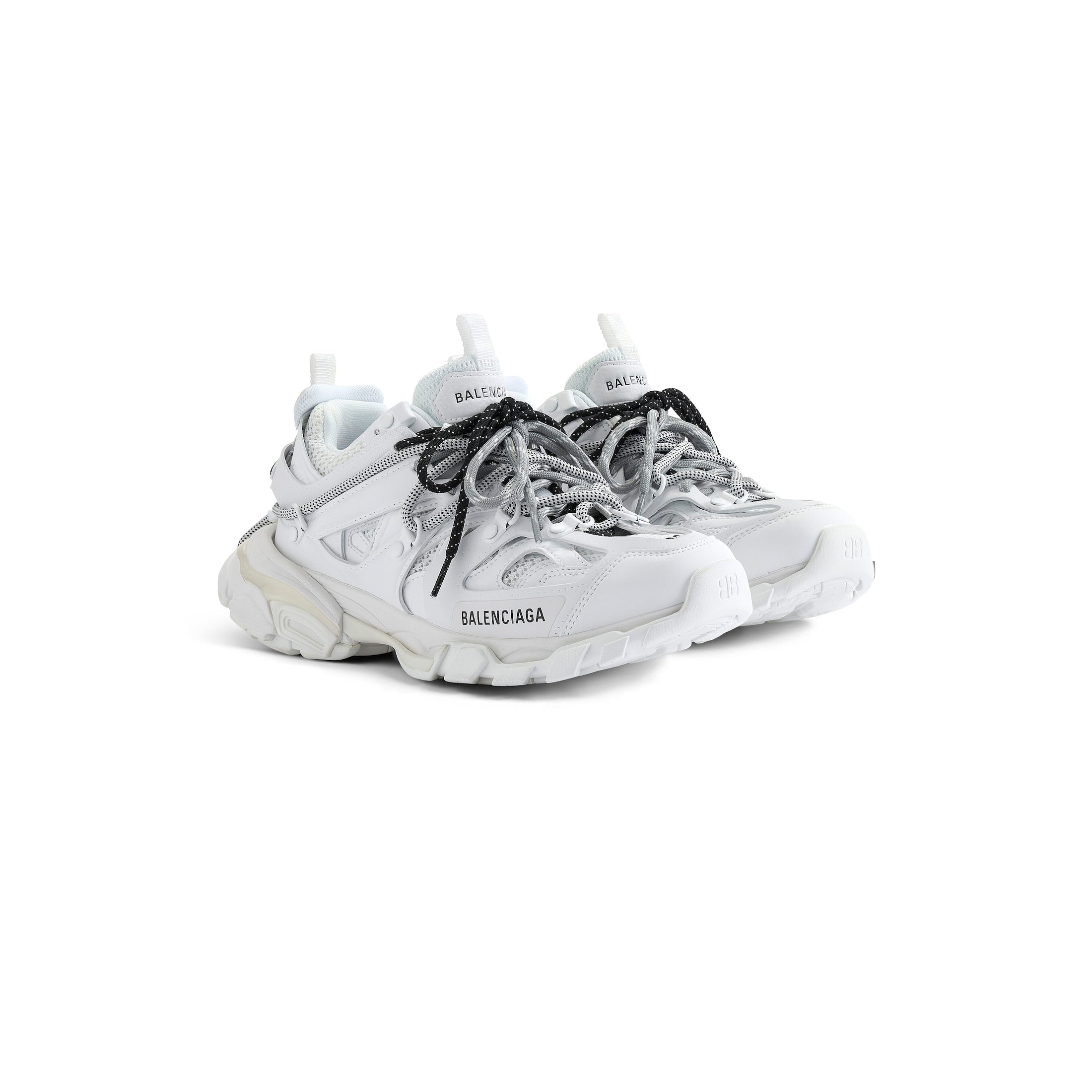Balenciaga TRACK TRAIL LACES SNEAKER IN WHITE/BLACK/GREY