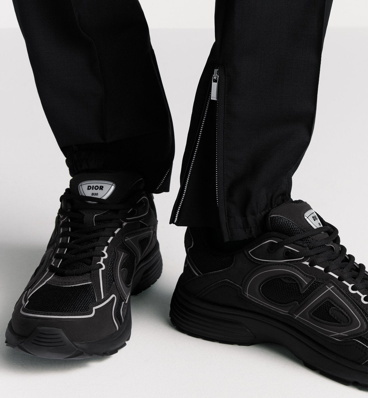 B30 Countdown Sneaker
Black Technical Mesh and Black Technical Fabric