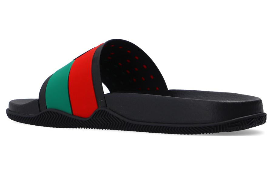 GucciSlide 'Interlocking G - Black Red Green'