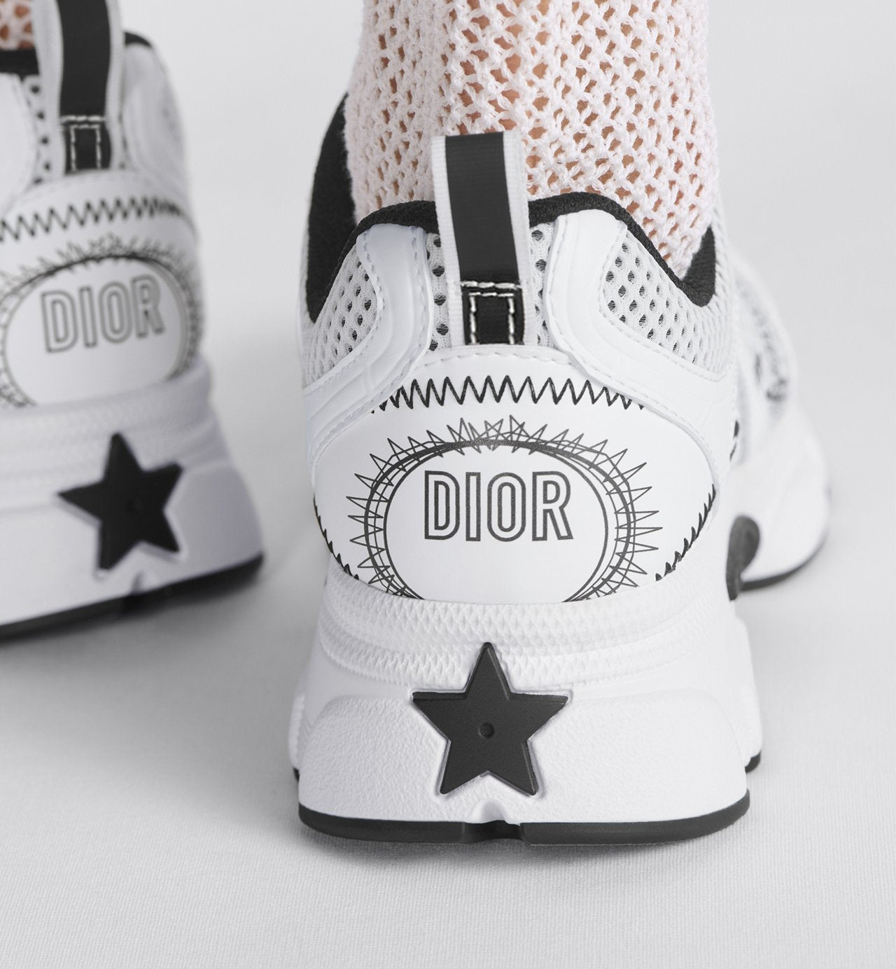 Dior Chrono Sneaker
Mesh with White and Black Leather-Effect Panels