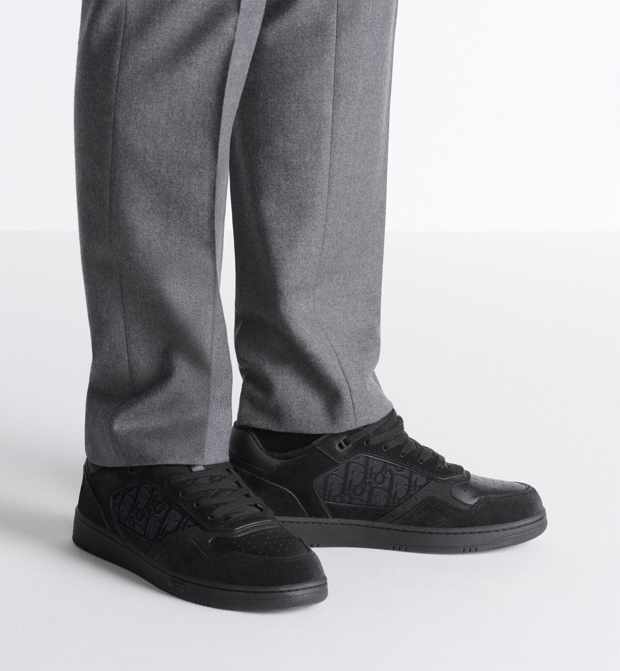 Dior B27 Uptown Low-Top Sneaker
Black Suede, Black Smooth Calfskin and Black Dior Oblique Jacquard