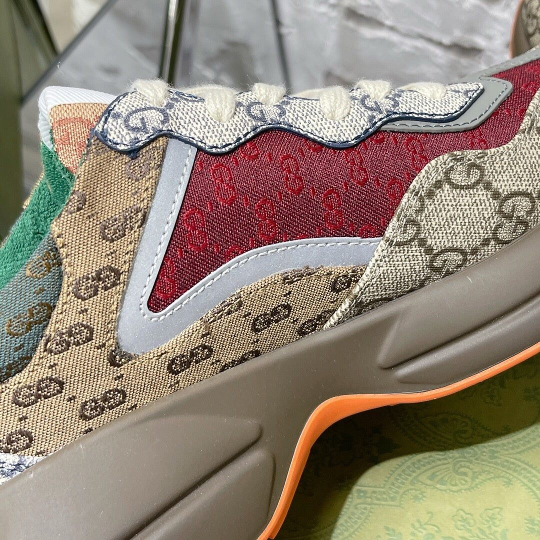 Gucci Rhyton Sneaker - 'Beige Brick Red'