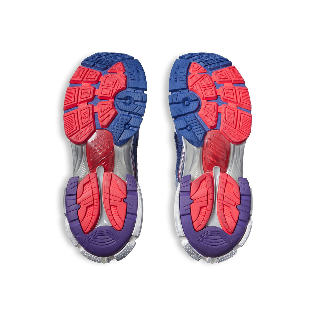 Balenciaga RUNNER GRADIENT SNEAKER IN NAVY/RED/GREY