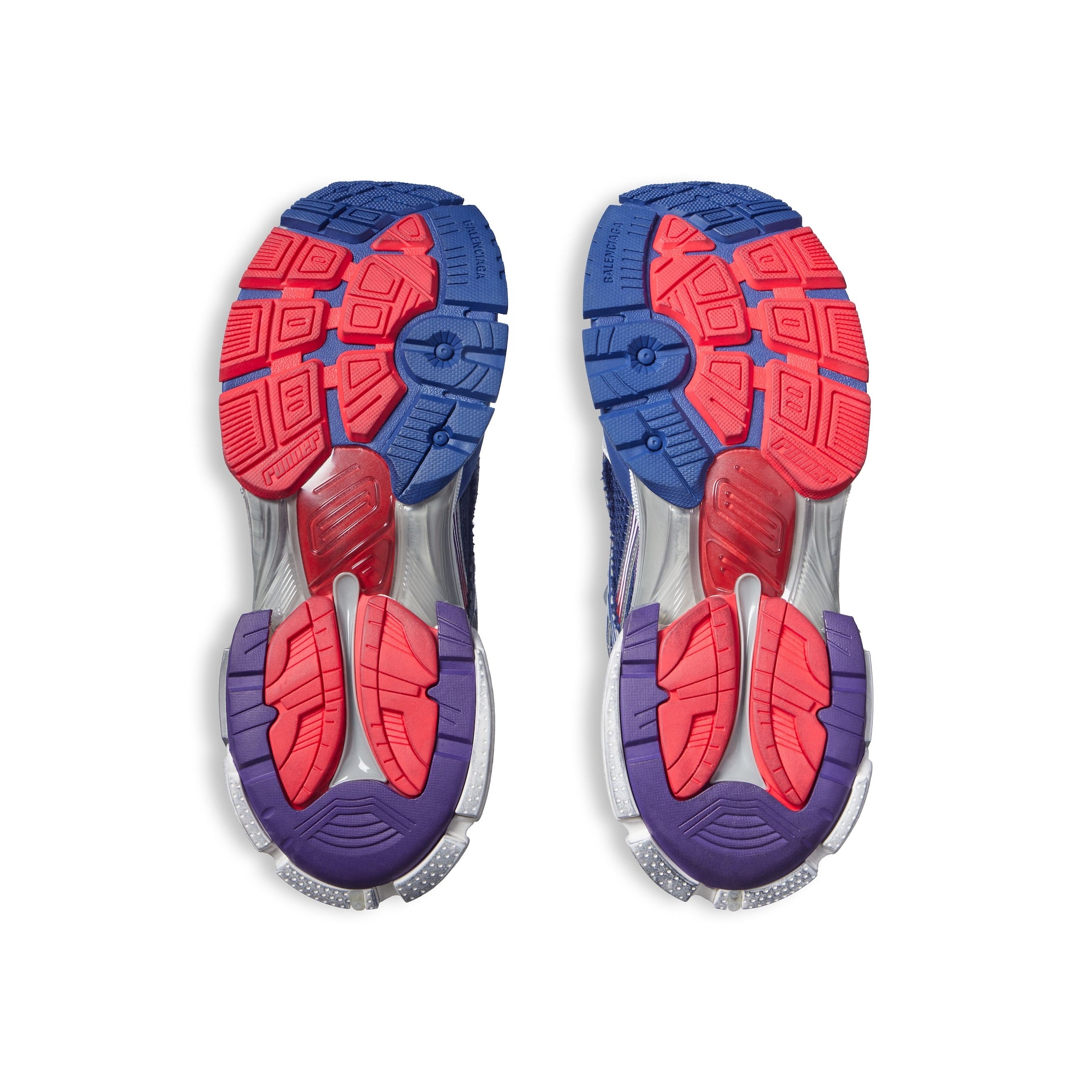 Balenciaga RUNNER GRADIENT SNEAKER IN NAVY/RED/GREY