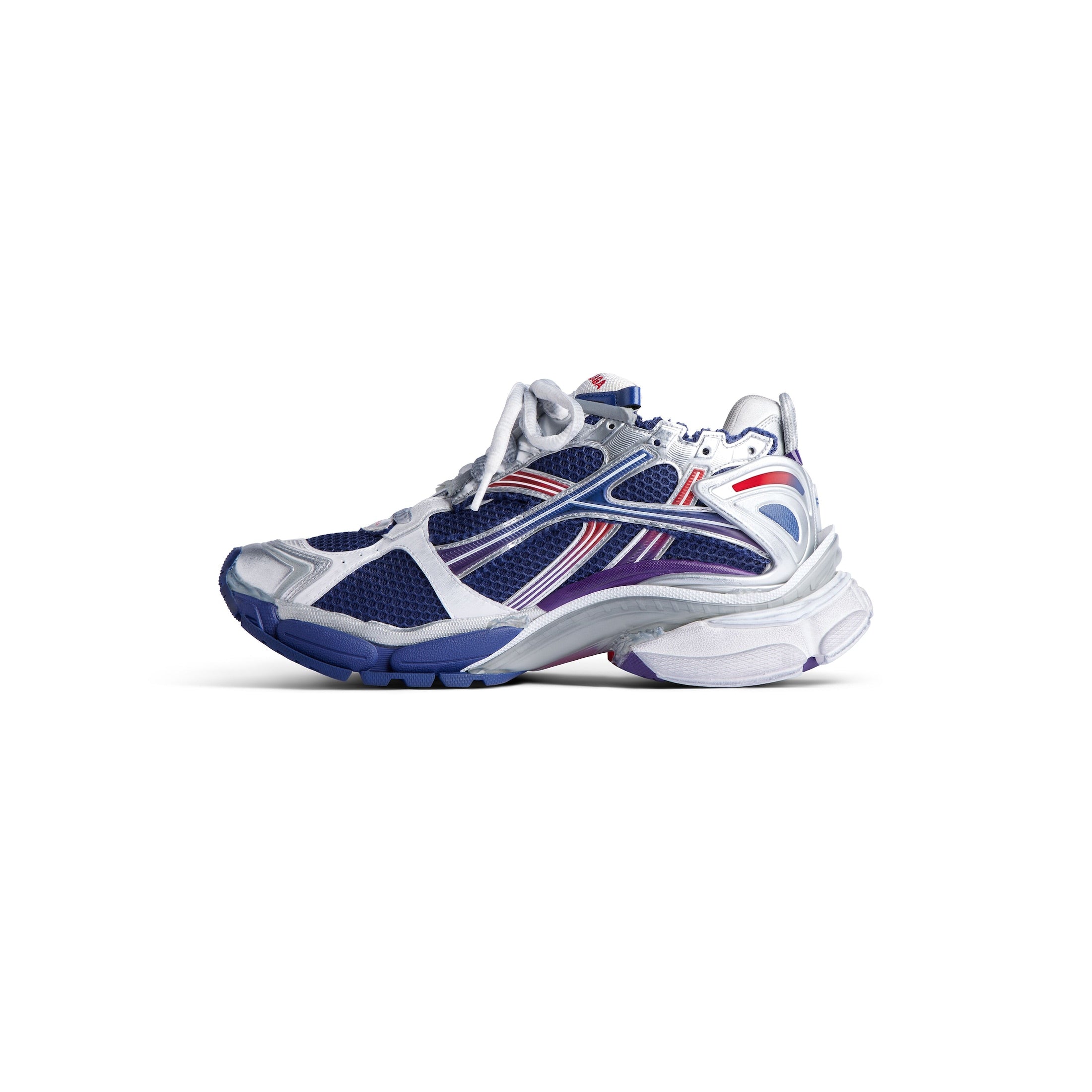 Balenciaga RUNNER GRADIENT SNEAKER IN NAVY/RED/GREY