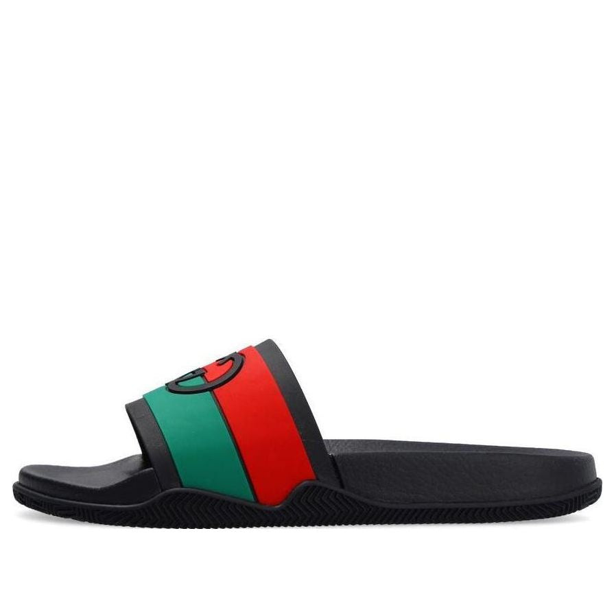GucciSlide 'Interlocking G - Black Red Green'