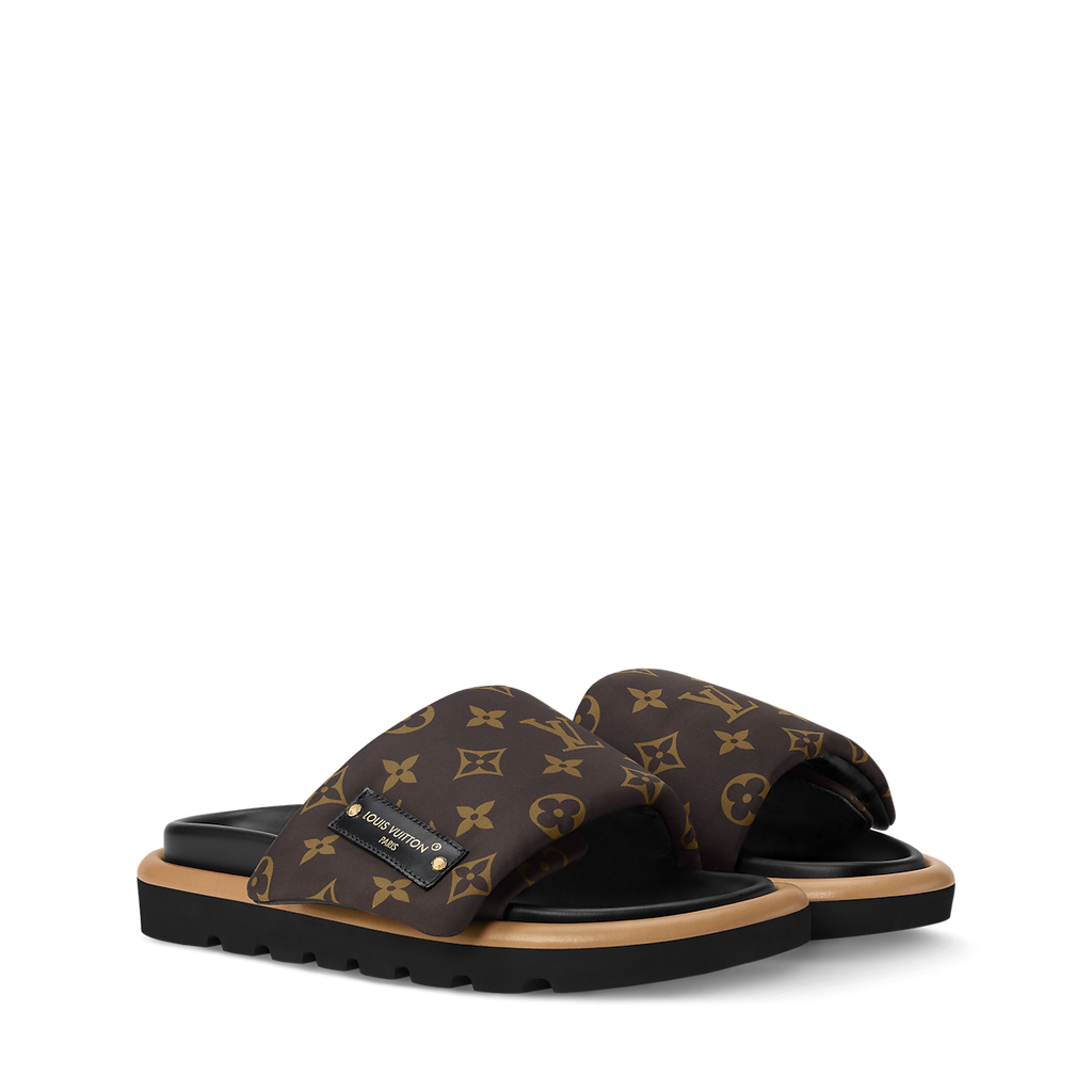 LV Pool Pillow Flat Comfort Mule