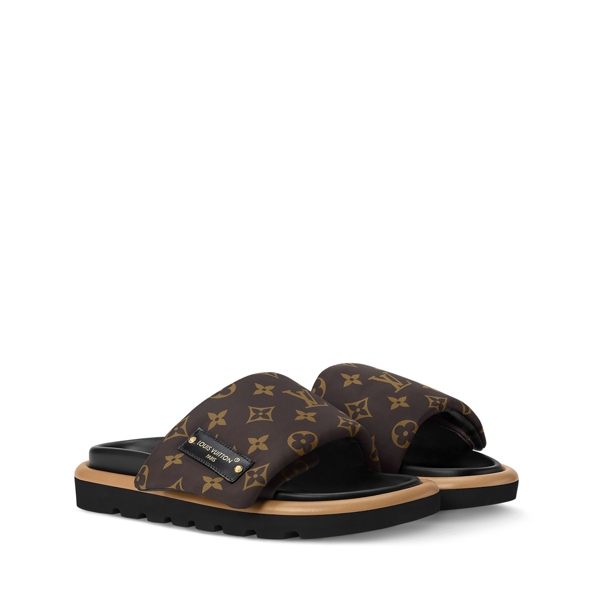 LV Pool Pillow Flat Comfort Mule