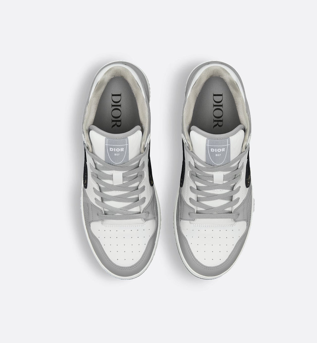 B57 Dribble Low-Top Sneaker
Dior Gray and White Smooth Calfskin with Beige and Black Dior Oblique Jacquard