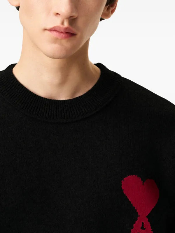 AMI Paris
Ami De Coeur crew-neck wool sweater