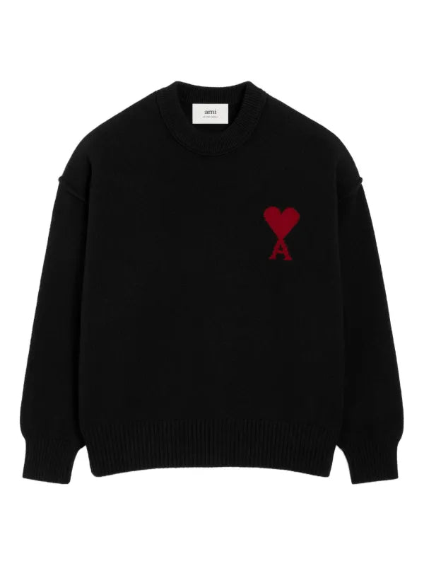 AMI Paris
Ami De Coeur crew-neck wool sweater