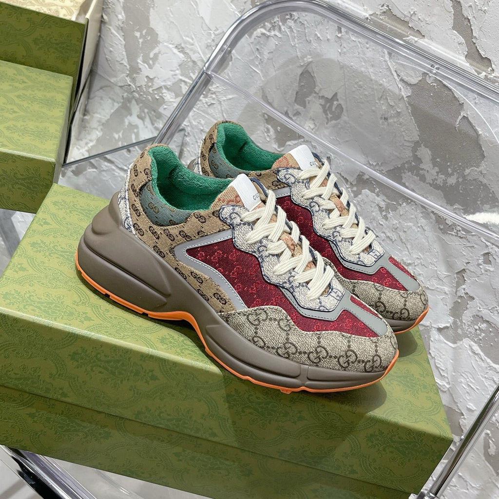 Gucci Rhyton Sneaker - 'Beige Brick Red'