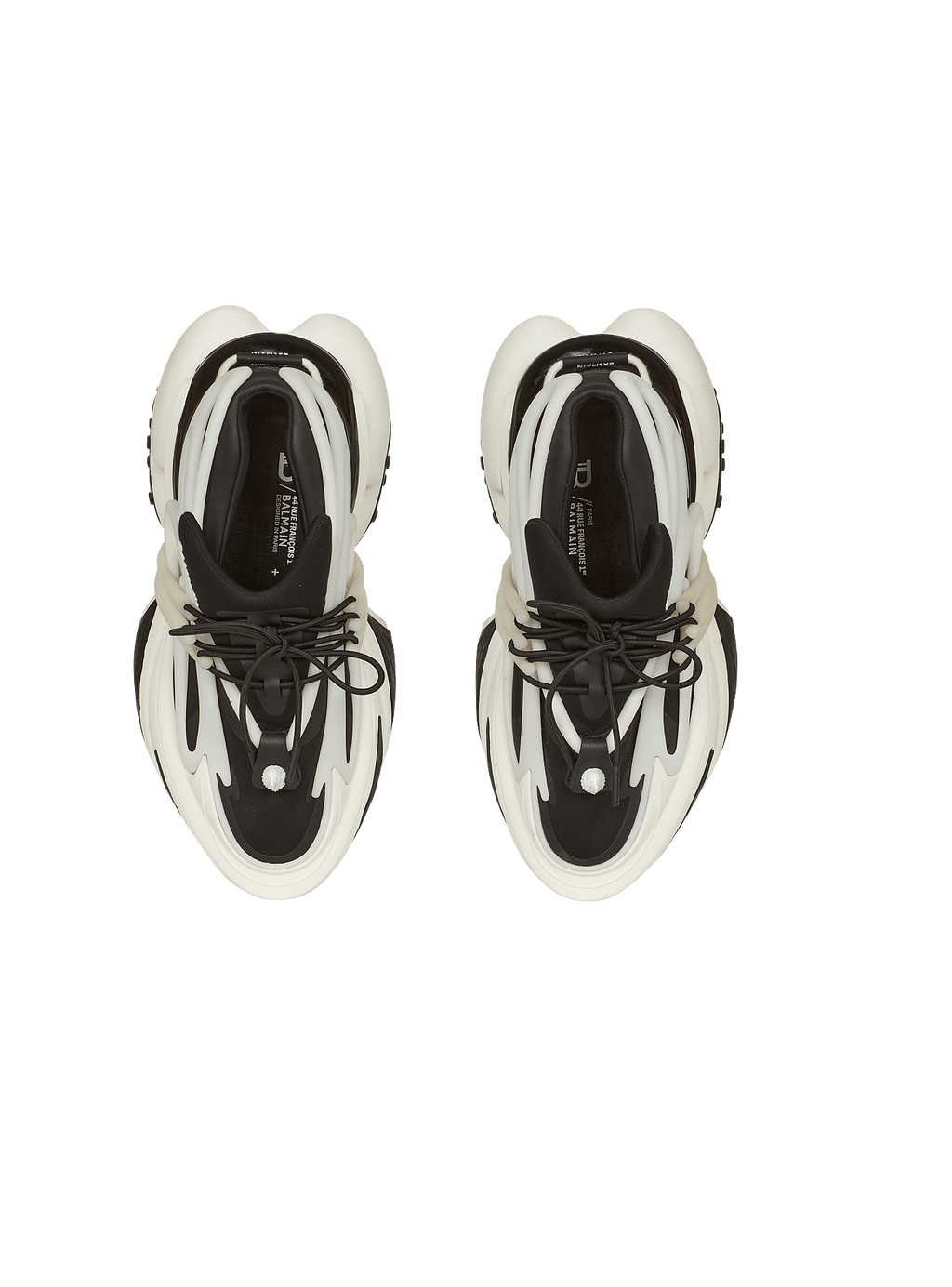 Balmain Unicorn low-top sneakers in neoprene and leather