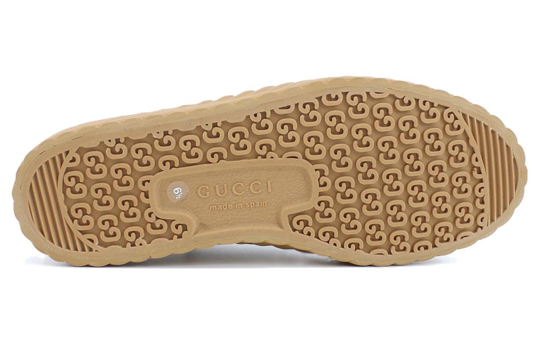 GucciMaxi GG Lace-Up Sneakers 'Beige Black'