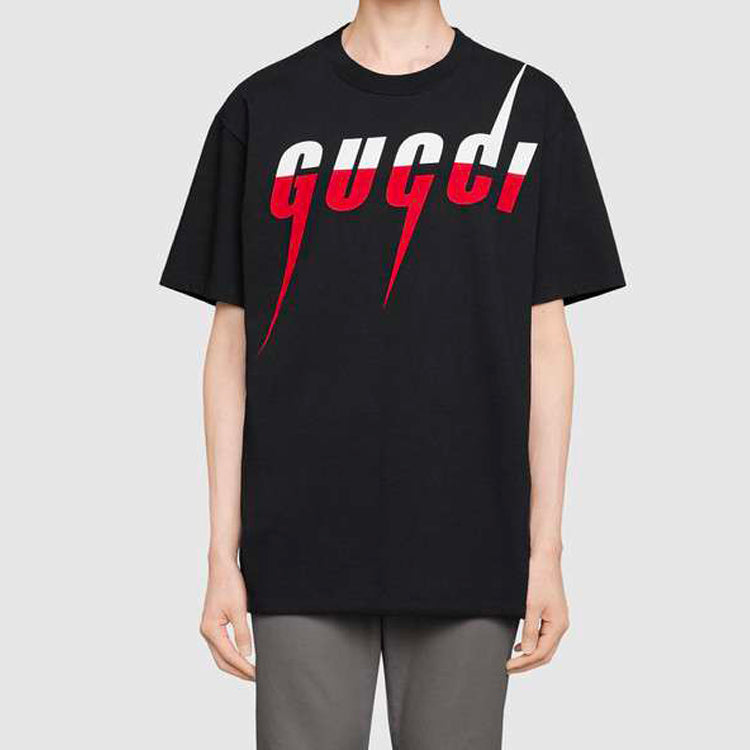 GucciBlade Printing Short Sleeve Black