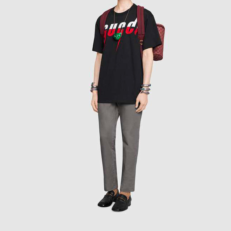 GucciBlade Printing Short Sleeve Black